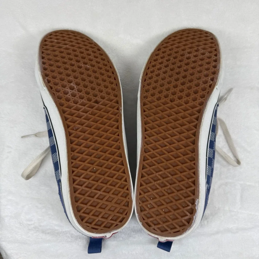 Vans Filmore Navy Blue Dotted Checkerboard Suede Canvas‎ Skate Shoes Low Top 13